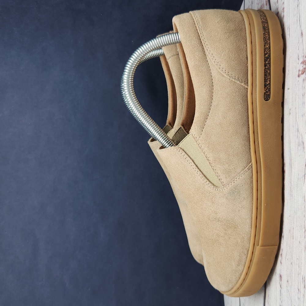 Birkenstock Oswego Suede Slip on Loafers Tan Sandcastle Size 39